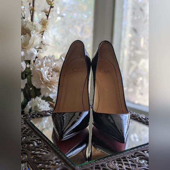 Christian Louboutin 37 so Kate black patent leather 120mm - Picture 2 of 9